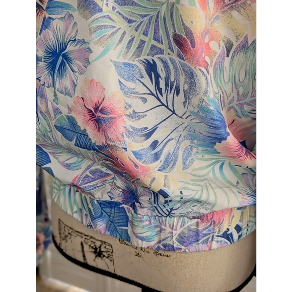 Sommer Ray Floral Print Women's Windbreaker Size M - Picture 4 of 10